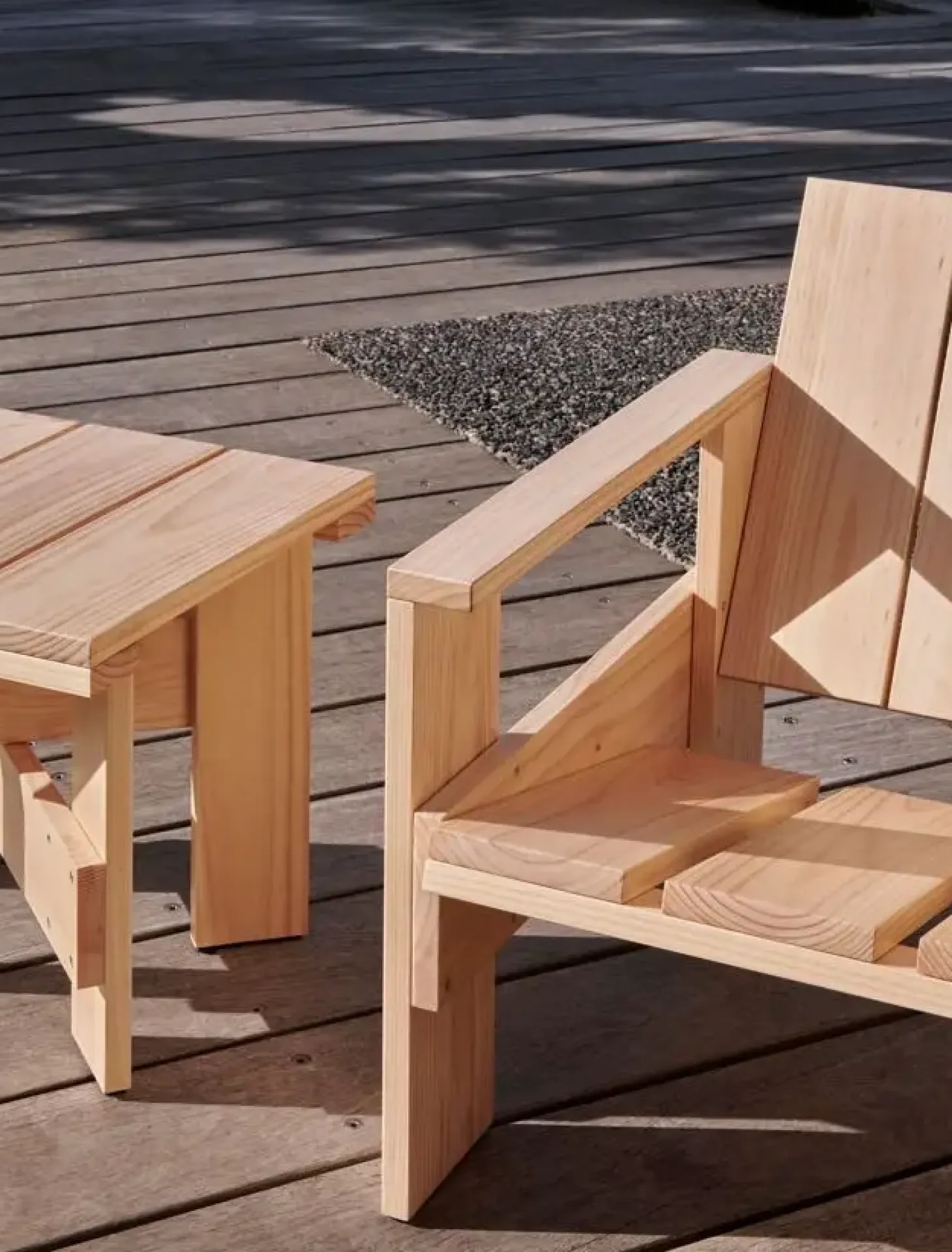 HAY Crate Lounge Chair - Lakeret fyrretræ / Lacquered pinewood