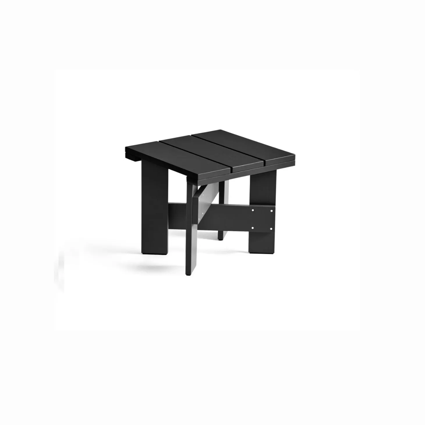 HAY Crate Low Table - Black - Lakeret fyrretræ / Lacquered pinewood