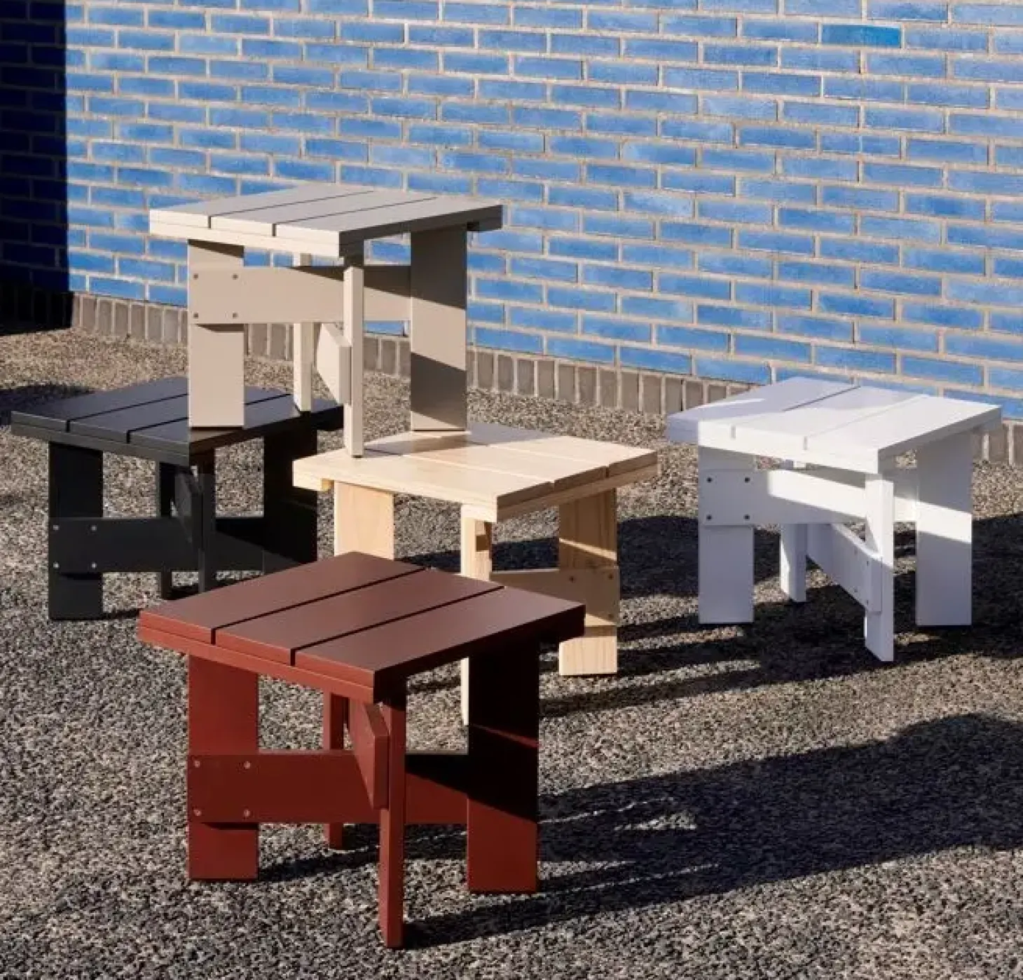 HAY Crate Low Table - Black - Lakeret fyrretræ / Lacquered pinewood