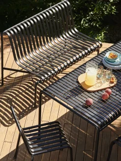 Hay havebænk - Palissade Dining Bænk uden armlæn - Galvaniseret - Dining Bench