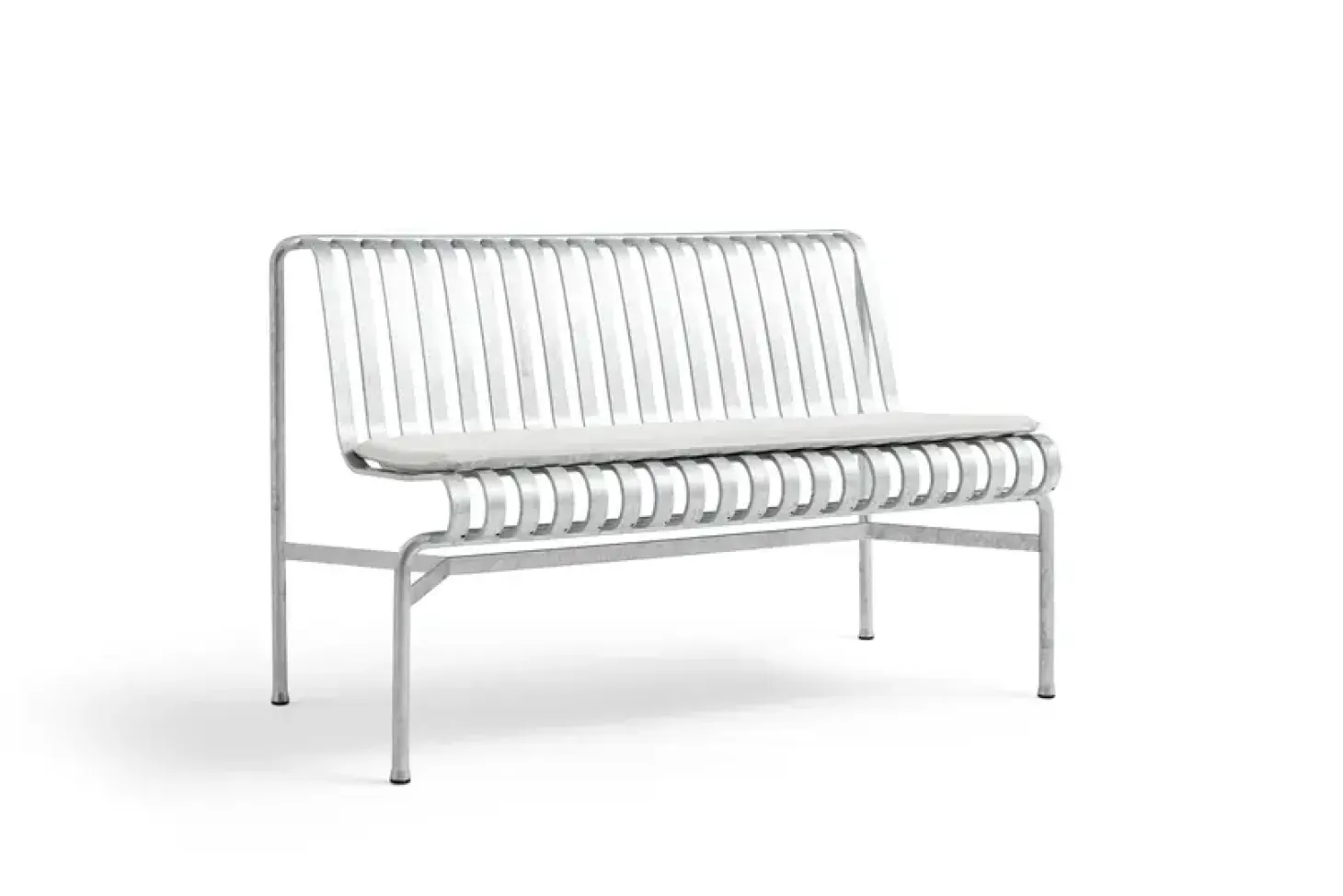 Hay havebænk - Palissade Dining Bænk uden armlæn - Galvaniseret - Dining Bench