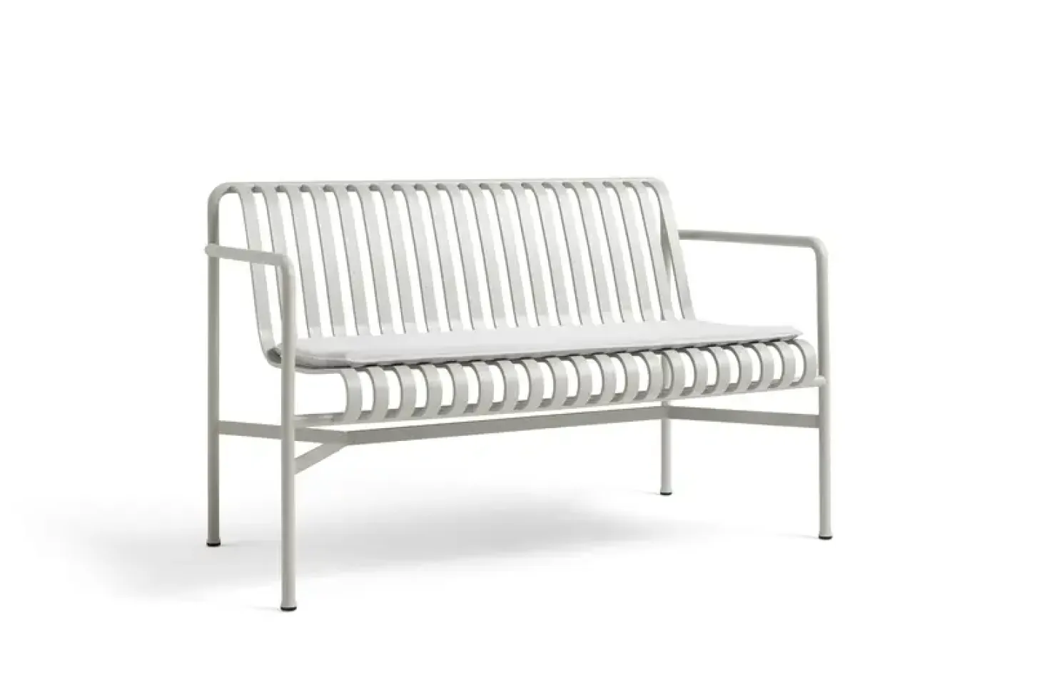 HAY havebænk - Palissade spisebordsbænk i lysegrå / sky grey (dining bench)
