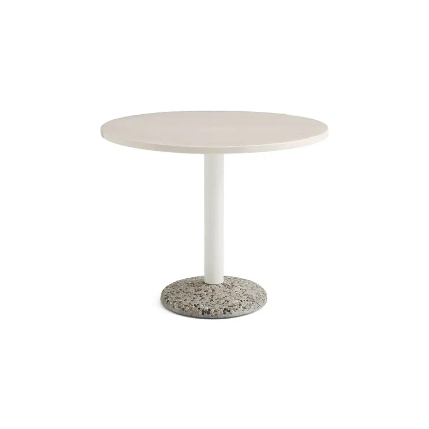 HAY havebord - Keramik bord - Ceramic table - Varm hvid - Ø90 cm