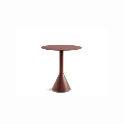 HAY havebord - Palissade bord - Cone table - Rød - Iron red - Ø 70 cm