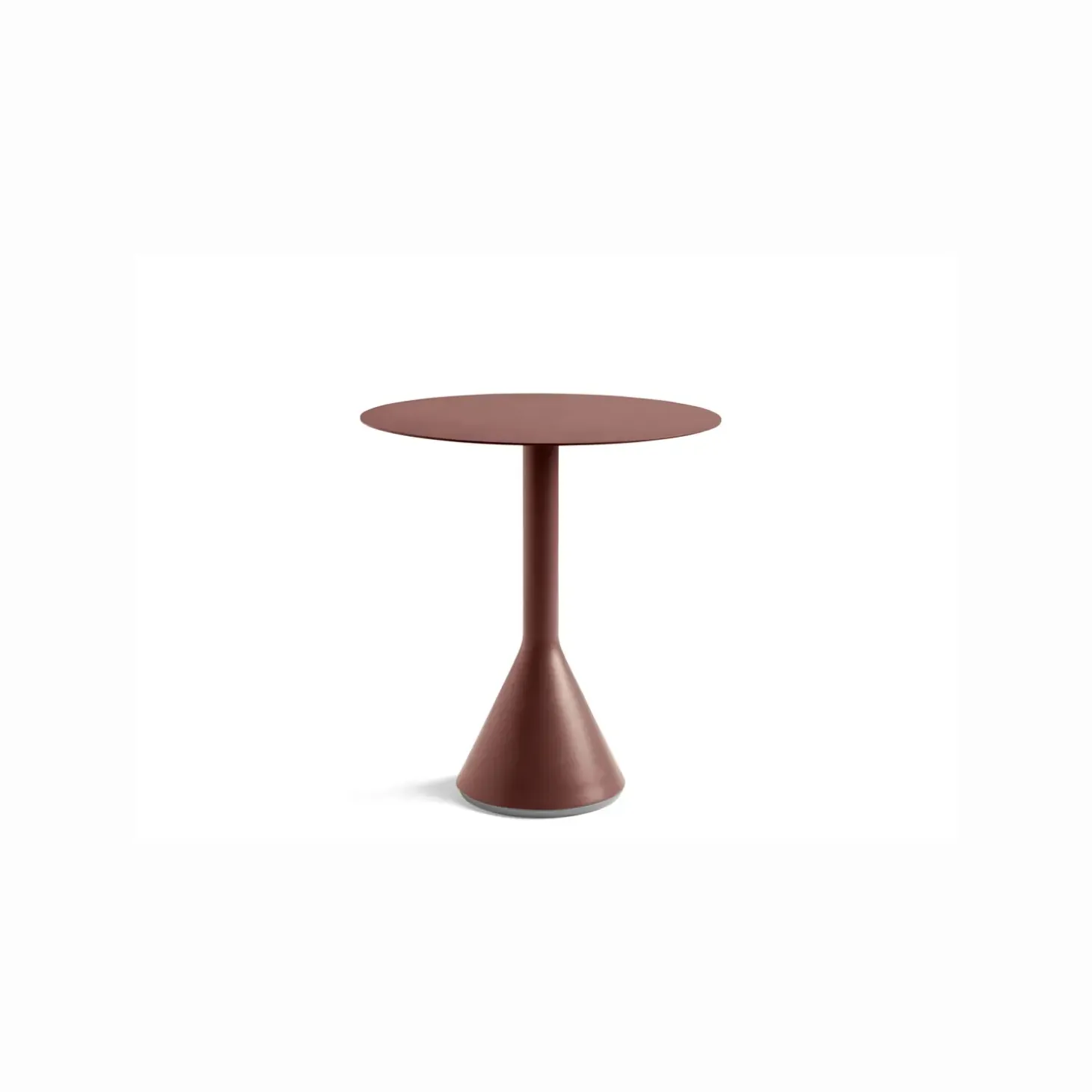 HAY havebord - Palissade bord - Cone table - Rød - Iron red - Ø 70 cm