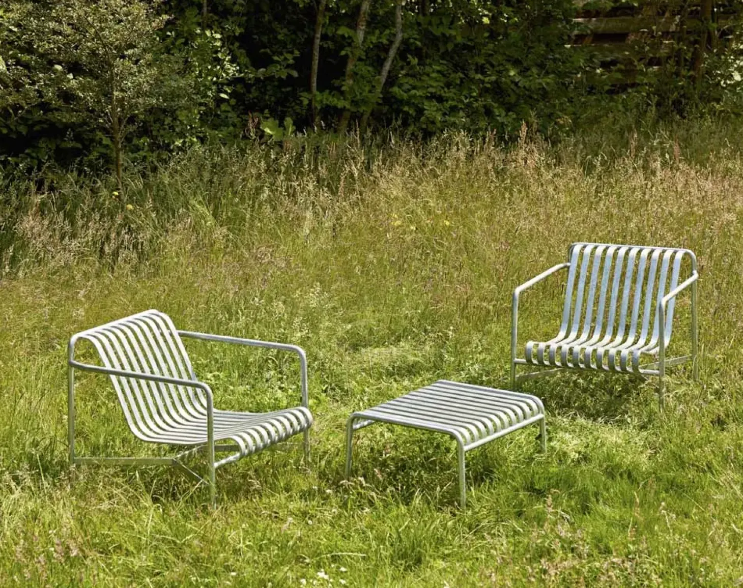 HAY havebord - Palissade Ottoman - Galvaniseret stål - hot galvanised