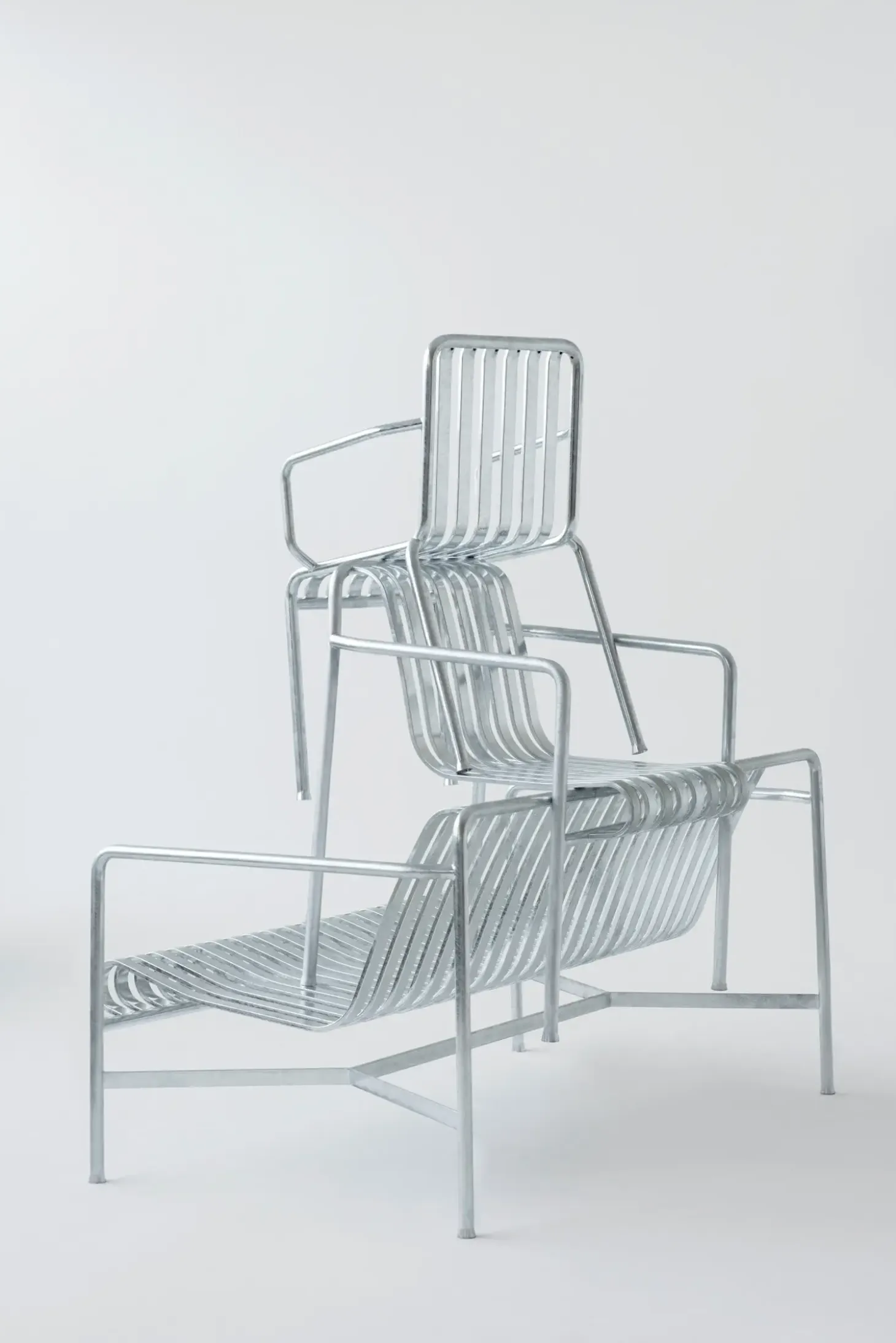 HAY havestol - Palissade Armchair - Galvaniseret stål - hot galvanised