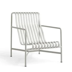 HAY havestol - Palissade lounge Stol - Høj model - Lysegrå - Sky Grey