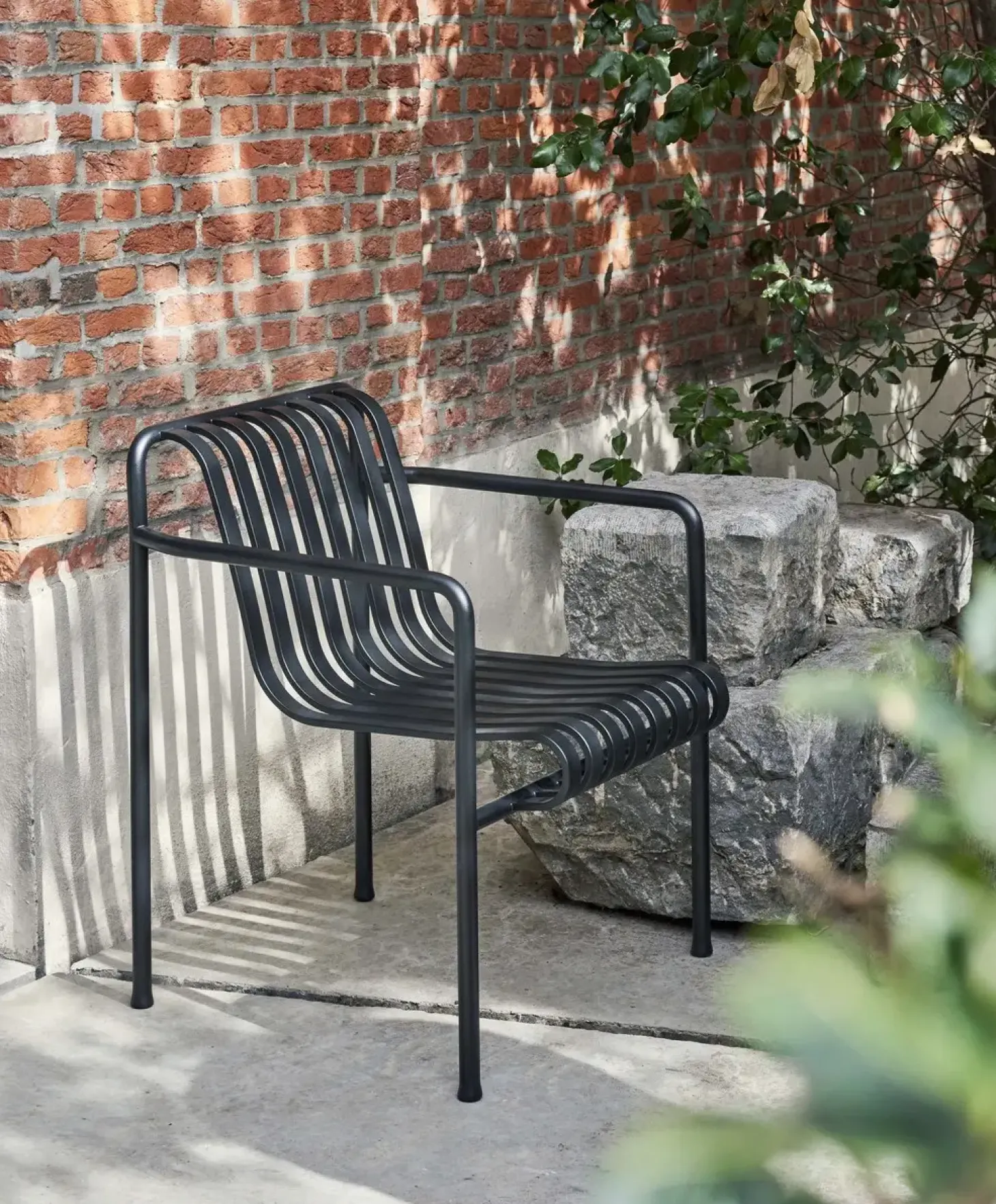 HAY havestol - Palissade spisebordsstol - Anthracite - Dining arm chair