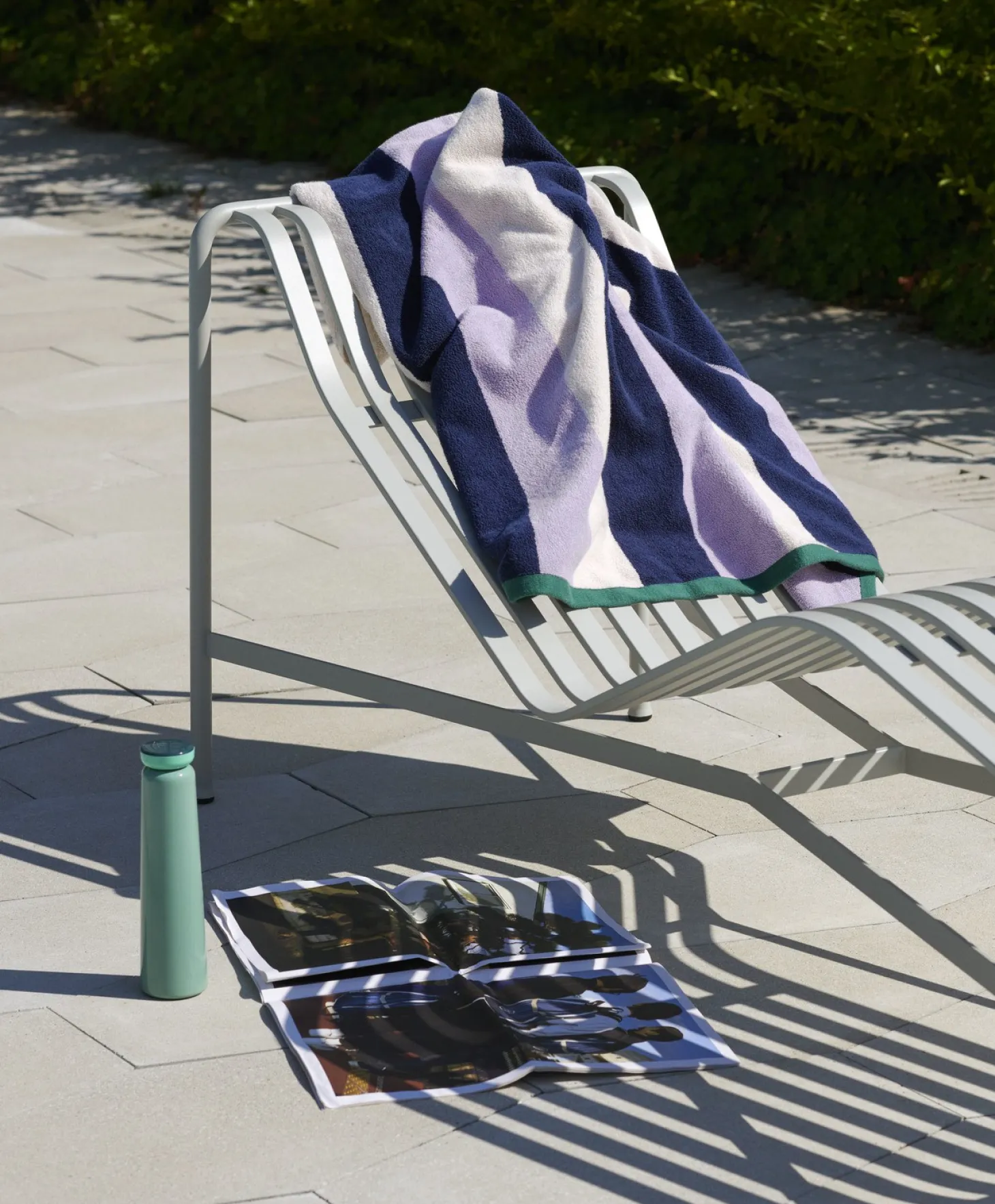 Hay Solseng - Palissade Chaise Longue - Solseng - Galvaniseret - hot galvanised