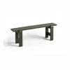 HAY Weekday bænk - 111 cm - Oliven - Lakeret Fyrretræ / Pinewood