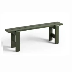 HAY Weekday bænk - 140 cm - Oliven - Lakeret Fyrretræ