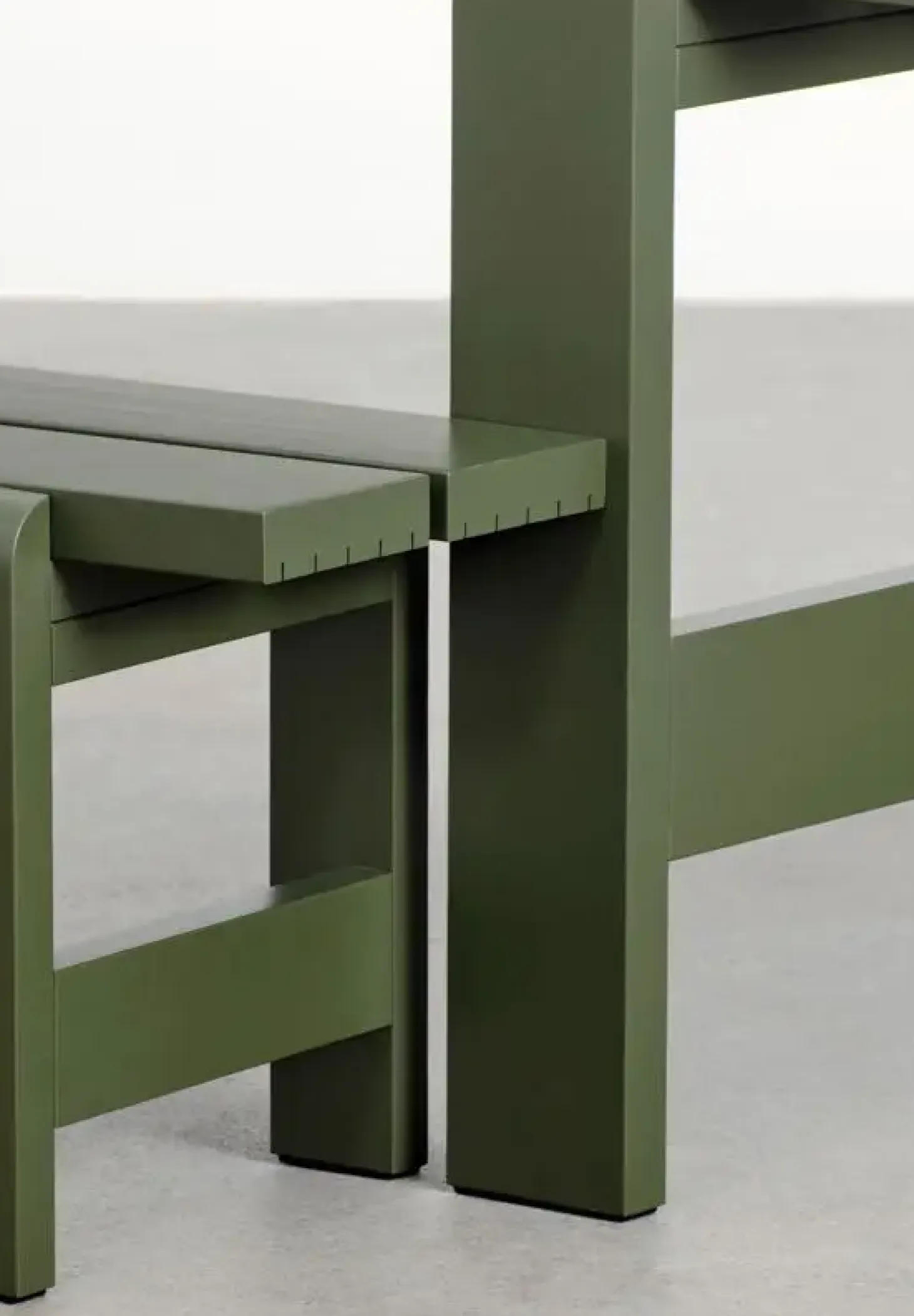 HAY Weekday havebord - 230 cm - Oliven - Lakeret Fyrretræ / Lacquered Pinewood