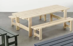 HAY Weekday Havebord - 230 cm - Lakeret Fyrretræ / Pinewood
