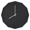 Hemverk - Marble Nero Vægur, Sølv Ø28