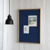 Hemverk - Opslagstavle m. akustiske egenskaber - Recy - Blå - 40x60