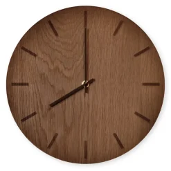 Hemverk - Vægur - Dark Oak - Mørk Eg/Sort - Ø28 cm