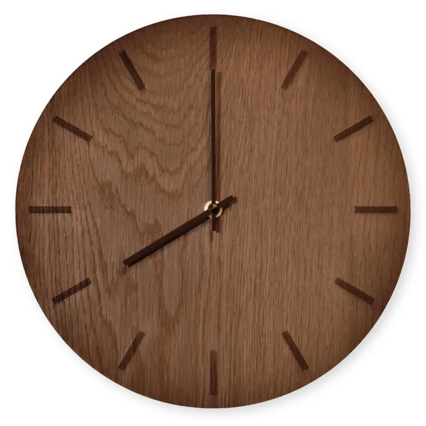 Hemverk - Vægur - Dark Oak - Mørk Eg/Sort - Ø28 cm