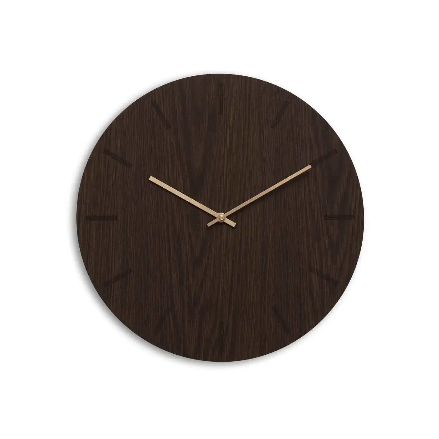 Hemverk - Vægur - Dark Oak - Mørk Eg/Kobber - Ø38 cm