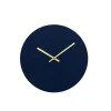 Hemverk - Vægur - Felt Mørkeblå - Ø28 cm - Kobber visere