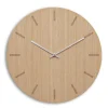 Hemverk - Vægur - Light Oak - Eg/Sølv - Ø38 cm