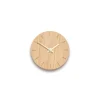 Hemverk - Vægur - Lys Eg - Ø12 cm - Kobber visere