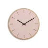 Hemverk - Vægur - Lys Eg/Powder Dusty Rose - Sorte visere - Ø38 cm