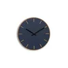 Hemverk - Vægur - Lys Eg/Smokey blue - Sorte visere - Ø28 cm