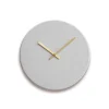 Hemverk - Vægur - Shape - Lys grå - Guld visere - Ø28 cm