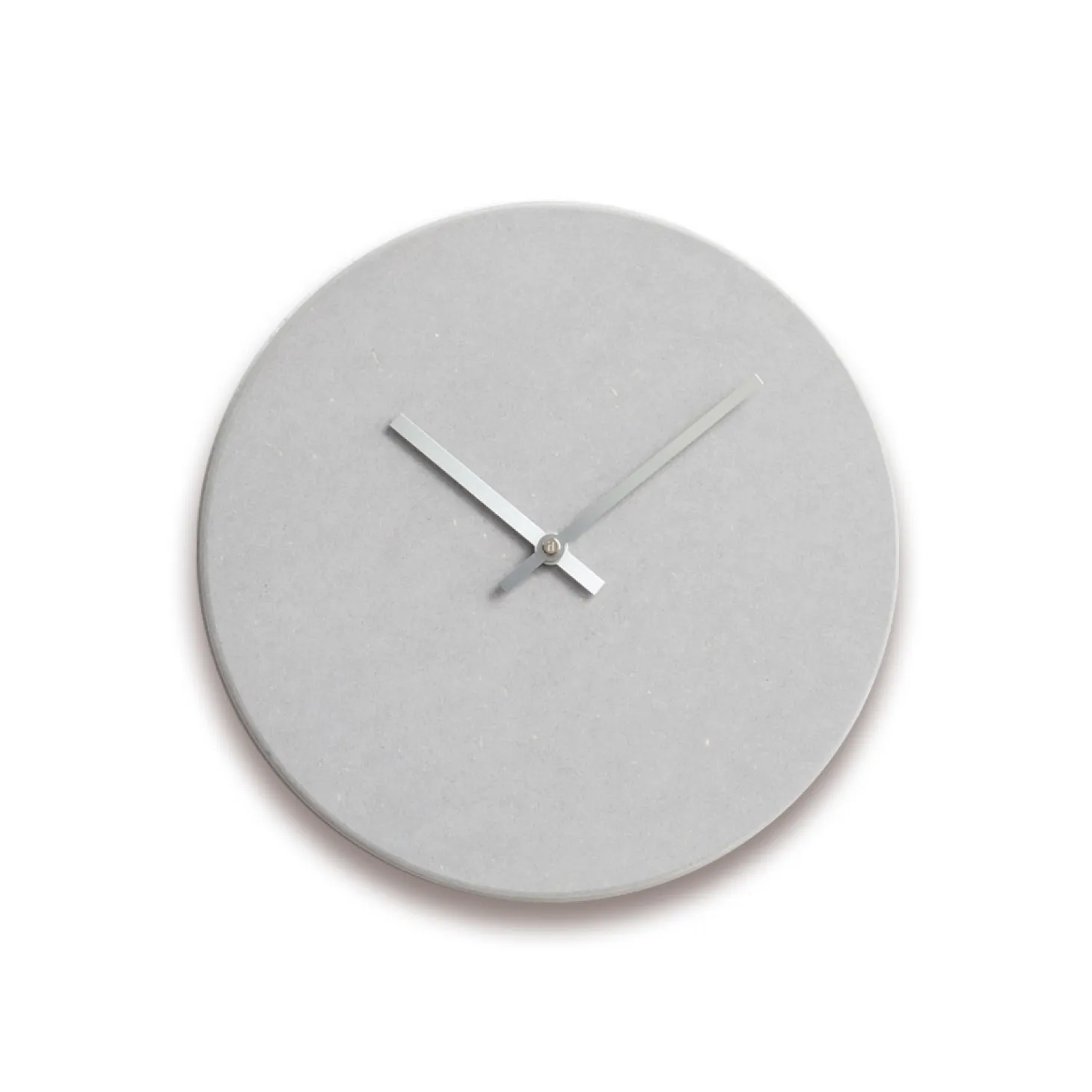 Hemverk - Vægur - Shape - Lys grå - Sølv visere - Ø28 cm