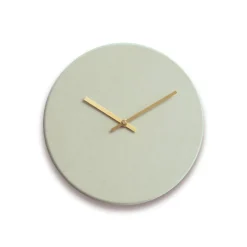 Hemverk - Vægur - Shape Caqui - Guld visere - Ø28 cm