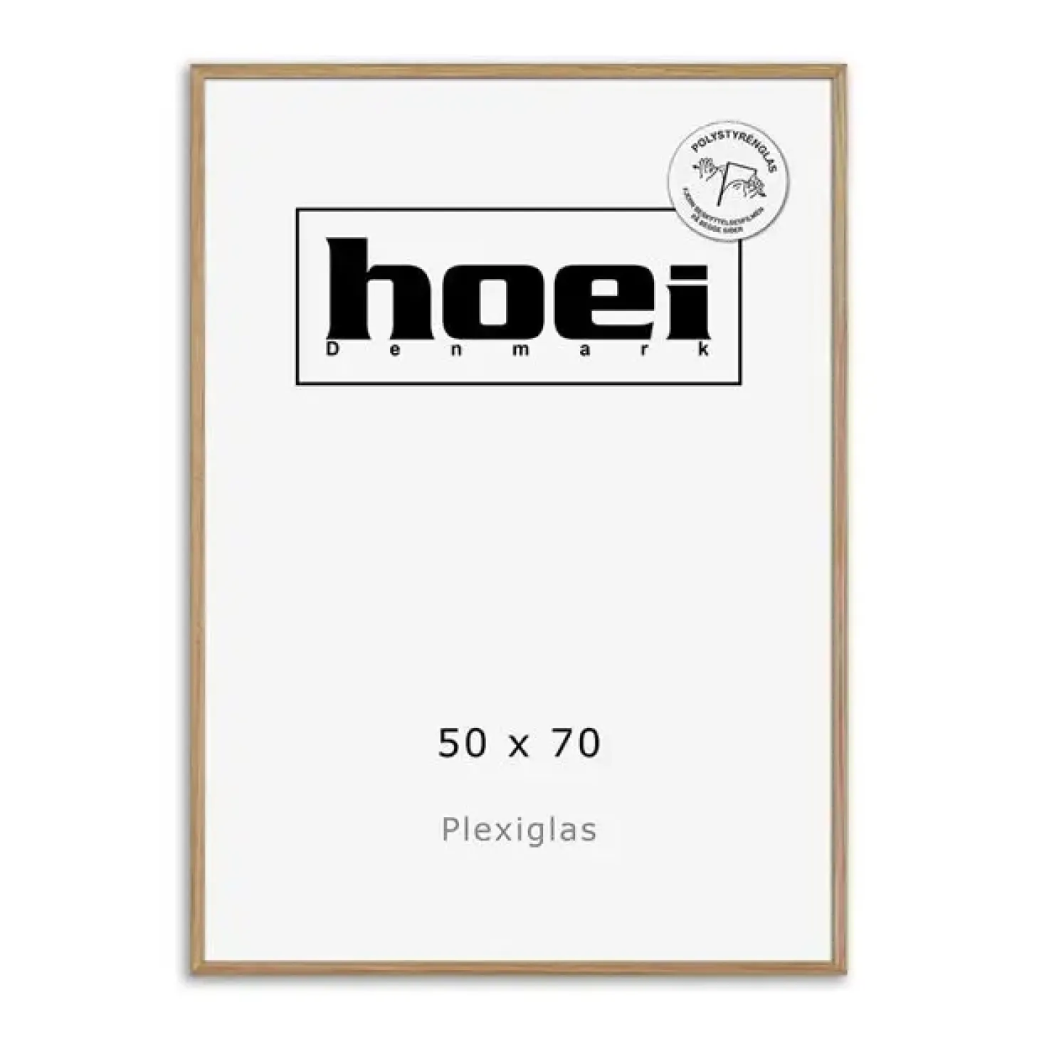 HOEI 120 - MASSIV EG billederamme 50X70 cm - PLEXIGLAS
