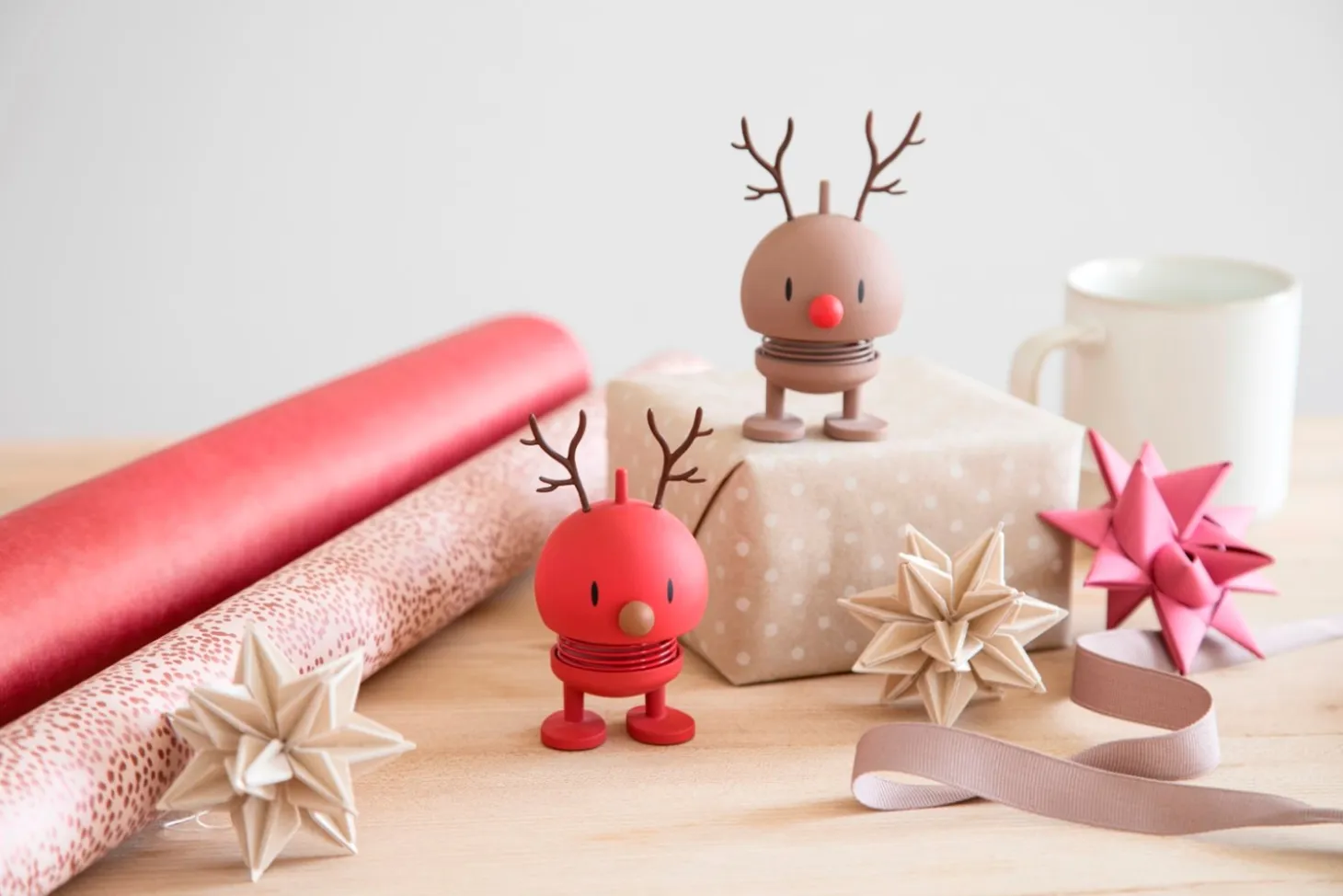 Hoptimist - Christmas - Medium Reindeer, rød