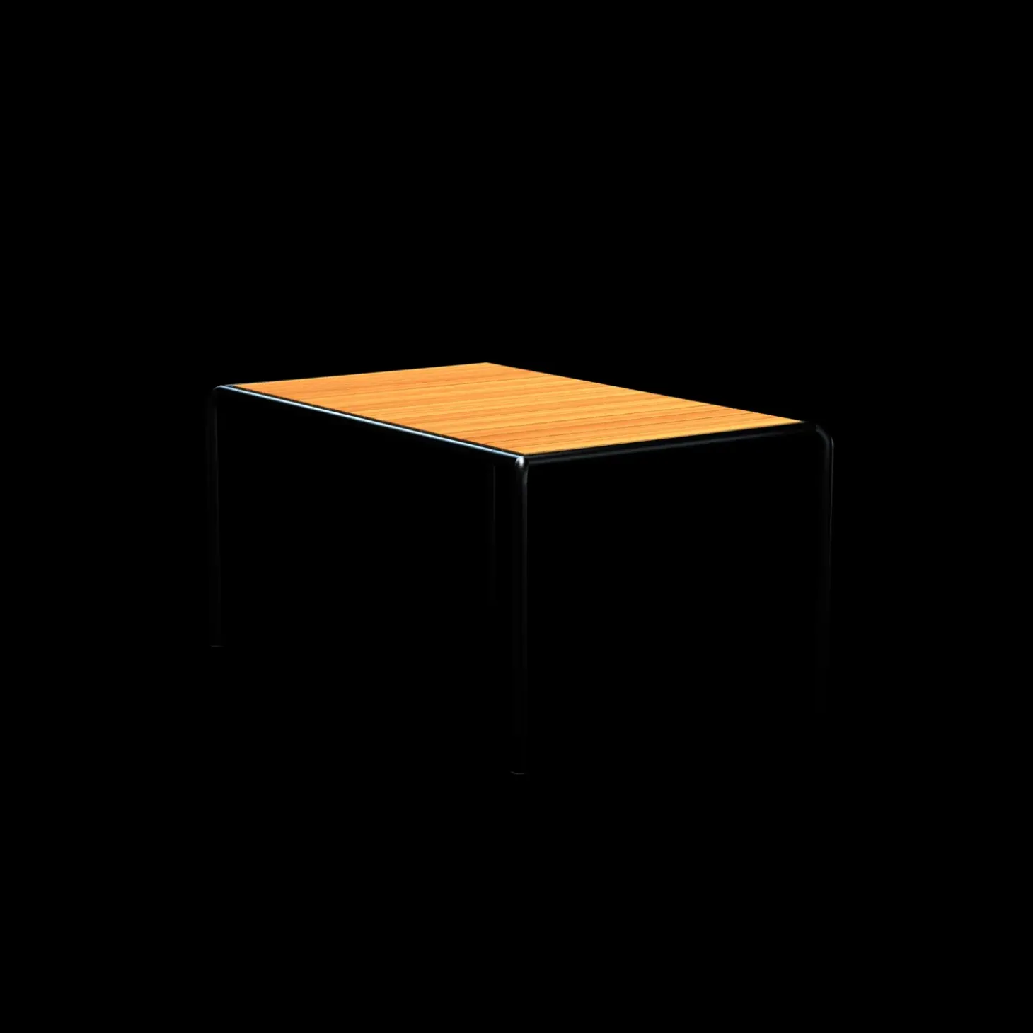 Houe - AVANTI Dining table, 153x98 cm - Bordplade: Pine, Stellet: Sort