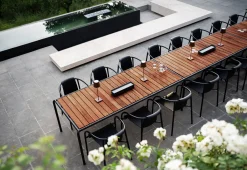 Houe - AVANTI Dining table, 153x98 cm - Bordplade: Thermo ash, Stellet : Sort