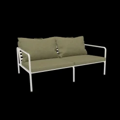 Houe - AVON 2 seater sofa - Pude: Leaf, Stellet: Muted Hvid