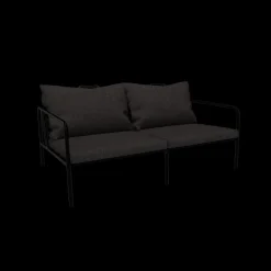 Houe - AVON 2 seater sofa - Pude: Slate, Stellet: Sort
