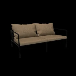 Houe - AVON 2 seater sofa - Pude: Papyrus, Stellet: Sort