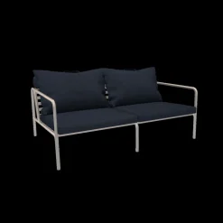 Houe - AVON 2 seater sofa - Pude: Sky, Stellet: Muted Hvid