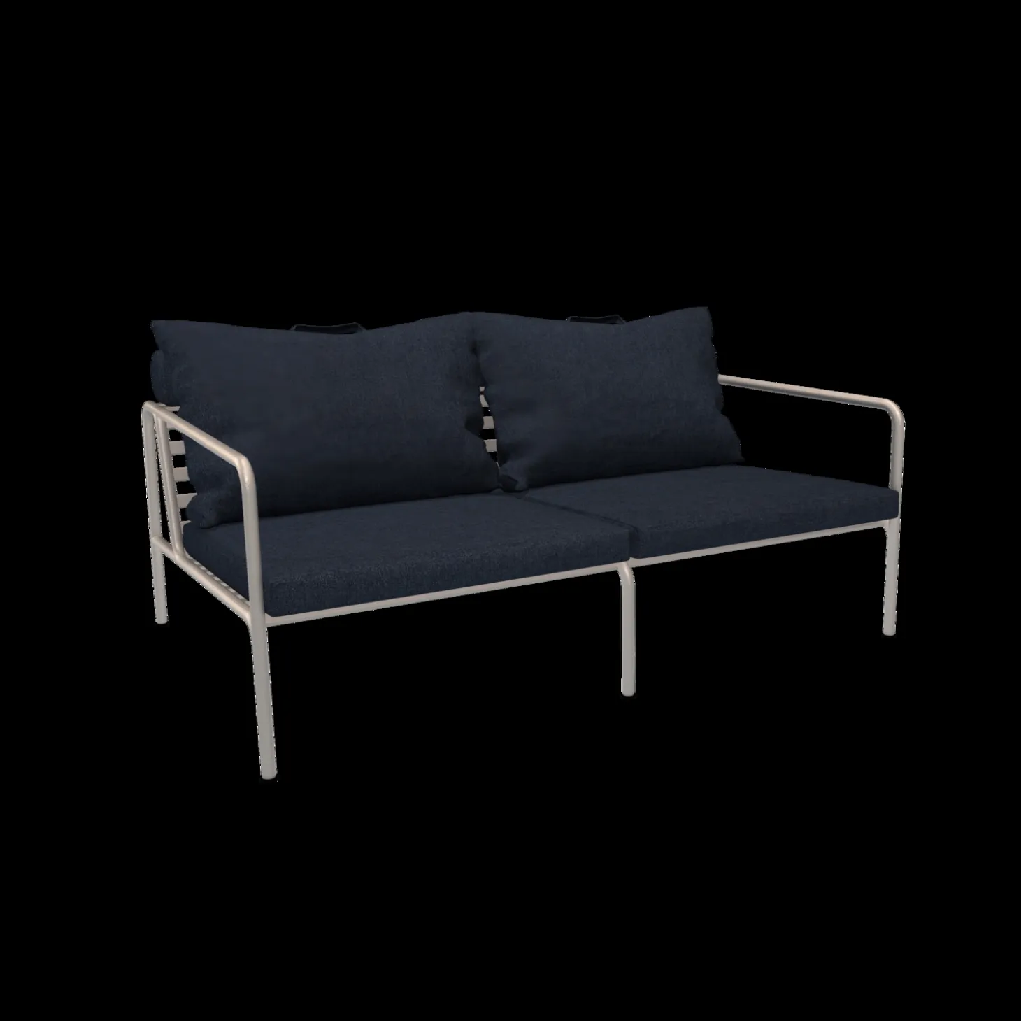 Houe - AVON 2 seater sofa - Pude: Sky, Stellet: Muted Hvid