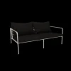 Houe - AVON 2 seater sofa - Pude: Mørke Grå, Stellet: Muted Hvid