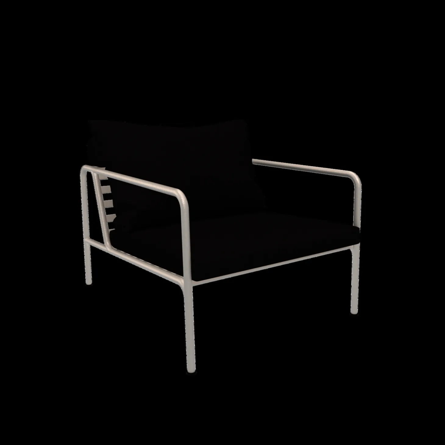 Houe - AVON Chair - Pude: Char, Stellet: Muted Hvid