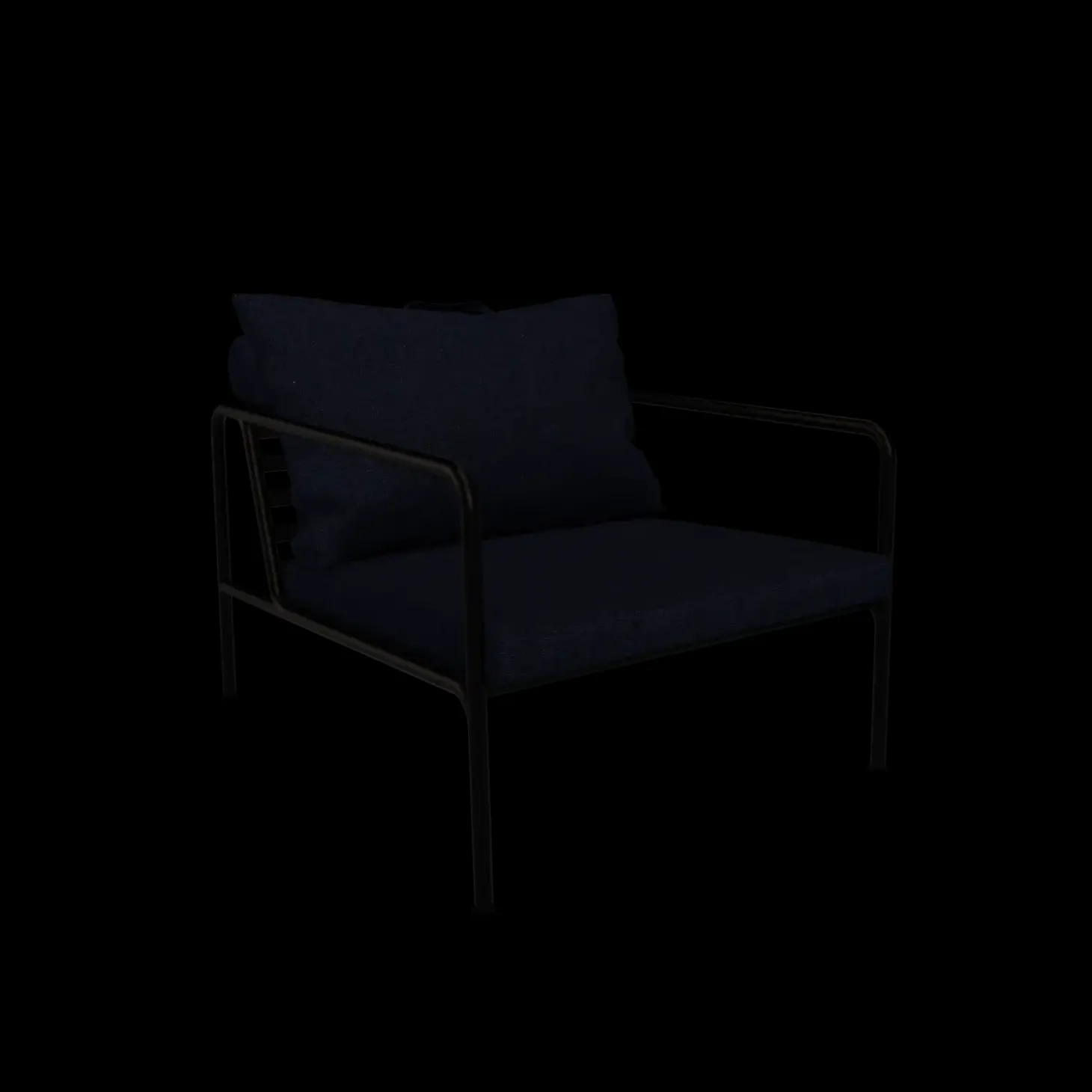 Houe - AVON Chair - Pude: Indigo, Stellet: Sort