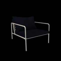 Houe - AVON Chair - Pude: Indigo, Stellet: Muted Hvid