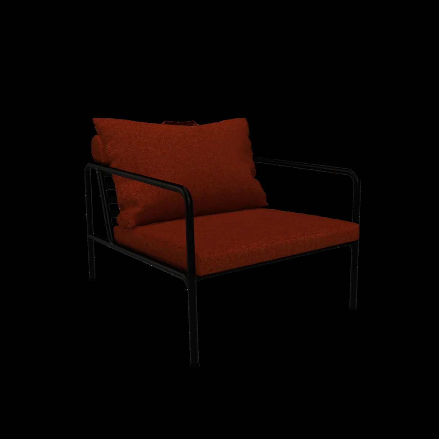 Houe - AVON Chair - Pude: Rust, Stellet : Sort