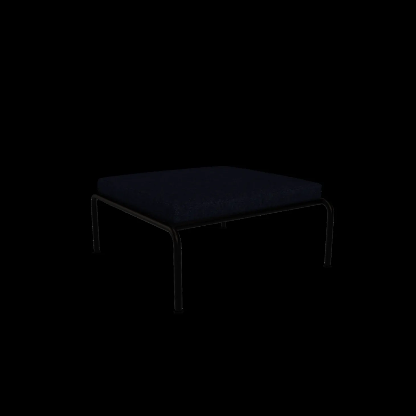 Houe - AVON Ottoman - Pude: Indigo, Stellet: Sort