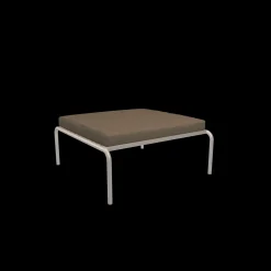 Houe - AVON Ottoman - Pude: Ash, Stellet: Muted Hvid