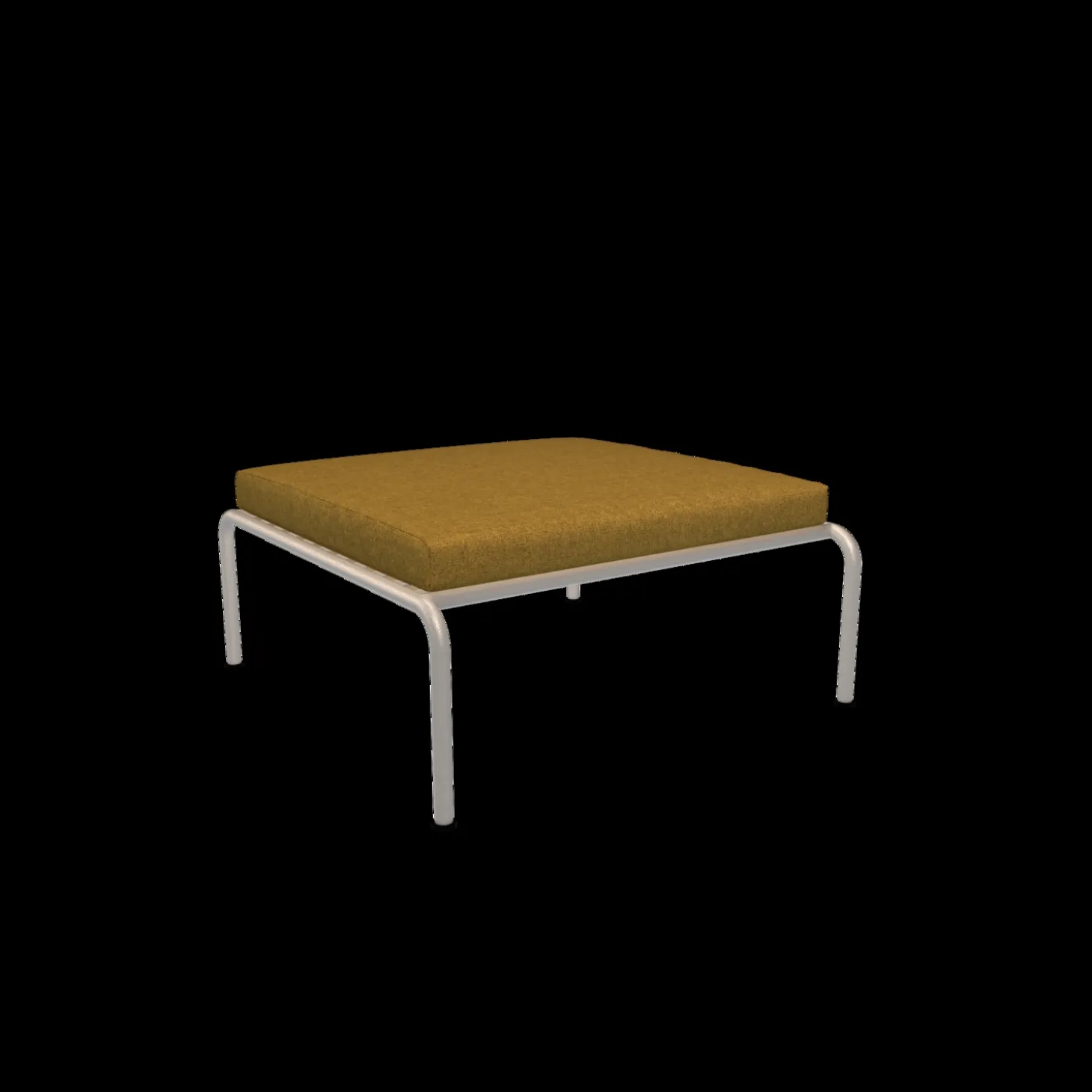 Houe - AVON Ottoman - Pude: Dijon, Stellet: Muted Hvid