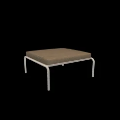 Houe - AVON Ottoman - Pude: Papyrus, Stellet: Muted Hvid