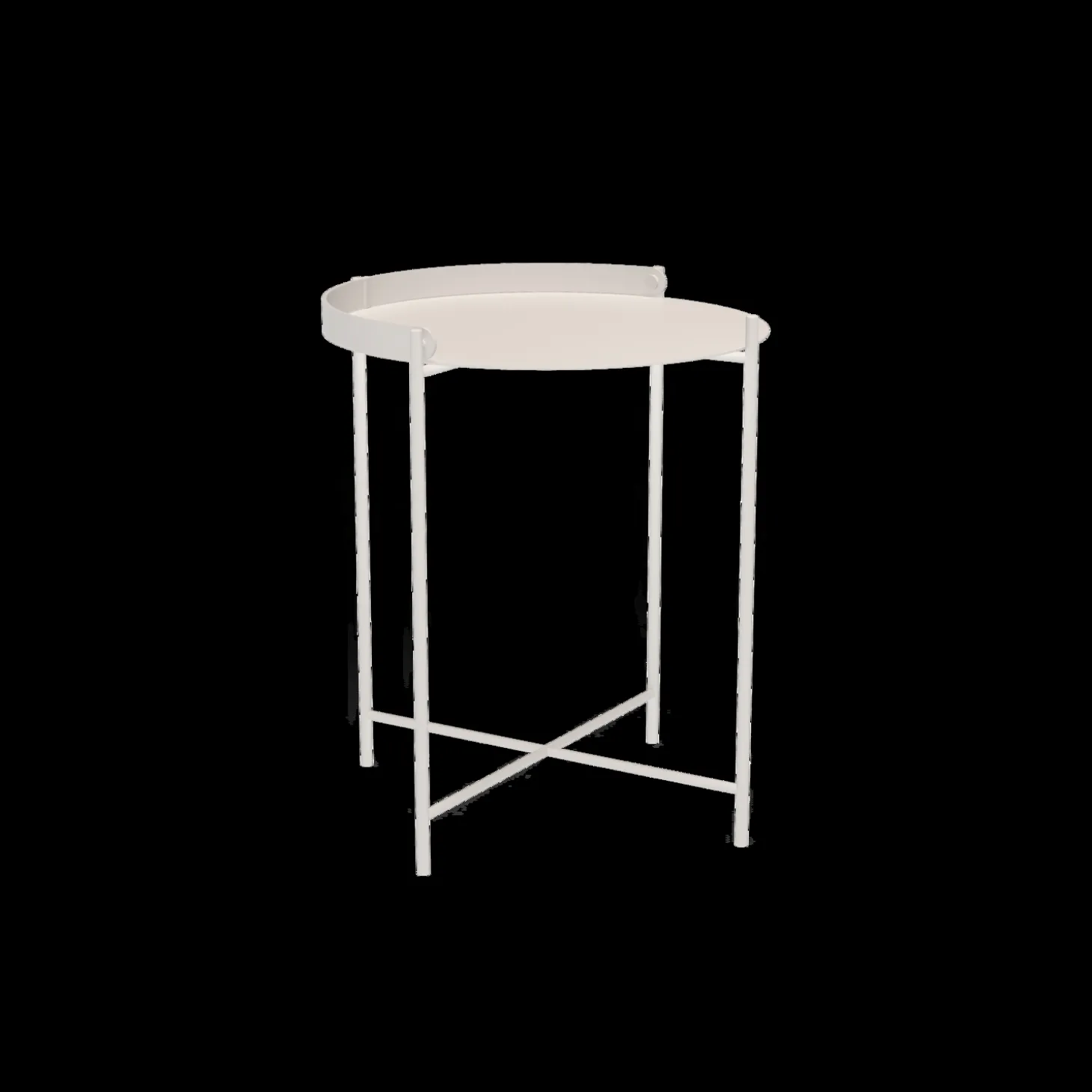 Houe - EDGE Tray table Ø46,5 - Muted Hvid